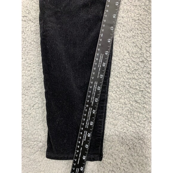 GAP 1969 28R True Skinny Black Denim Velour Jean Pants Stretch Skinny 2017 - Picture 12 of 14